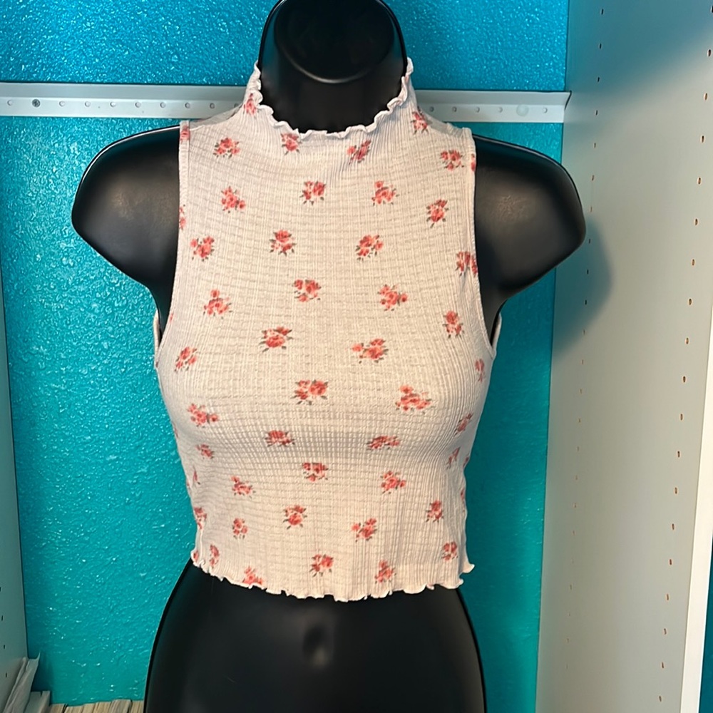 Flower pattern tank top